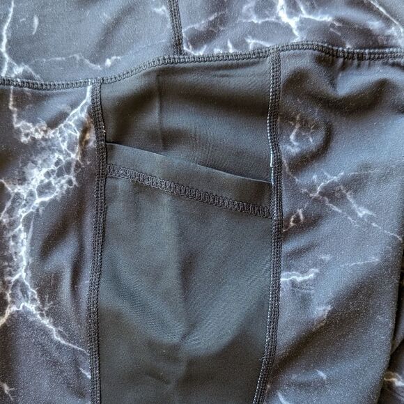 BuffBunny Marble Limitless Leggings‎ Super High Waist Black  Side Pockets Sz S - Picture 14 of 16
